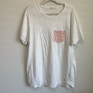 Marine Layer Men’s XL Saddle Hem Pocket TShirt Cotton Palm Tree Vacation Boho